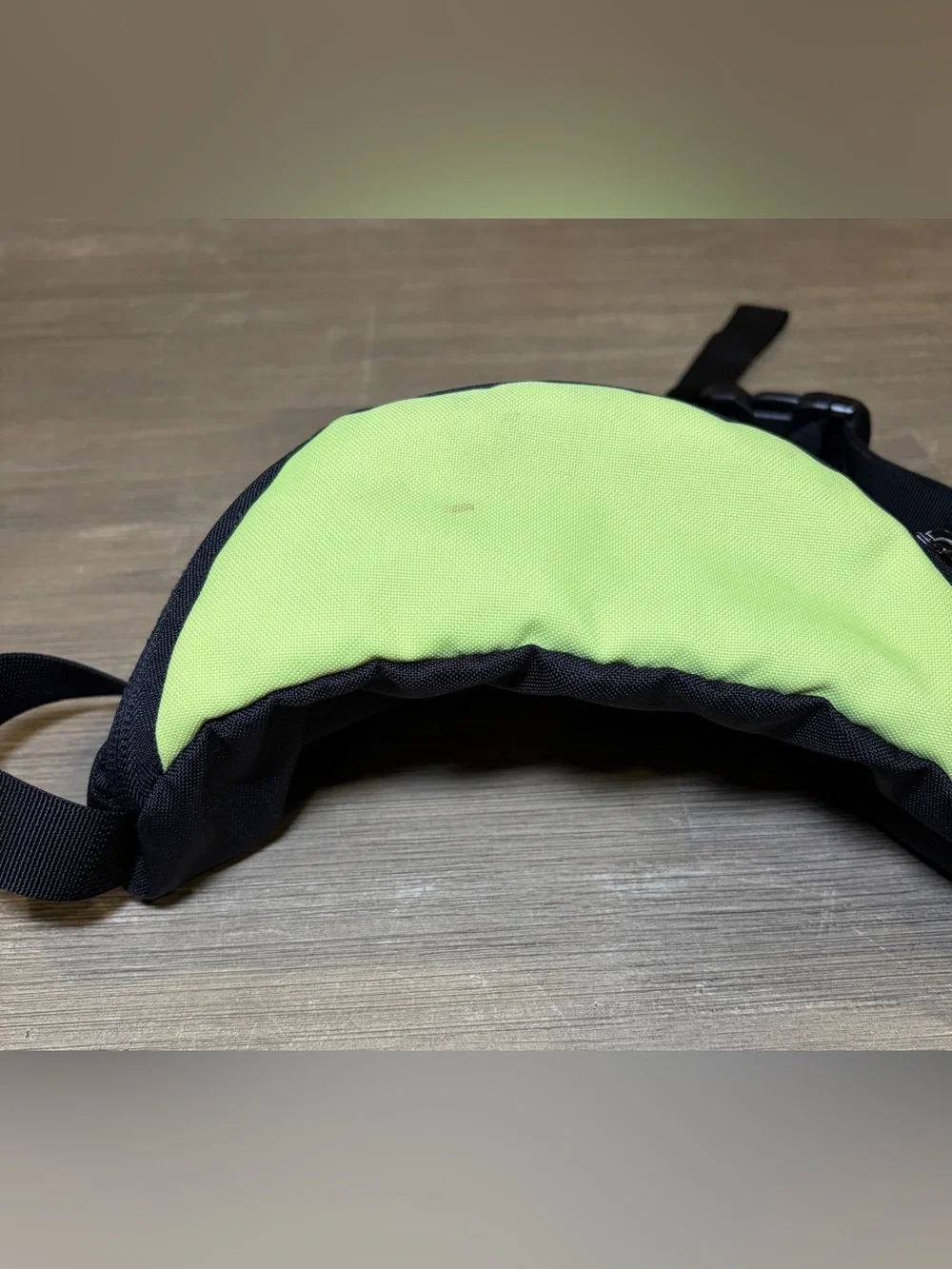 The North Face Jester Lumbar Pack in the lime Green and black